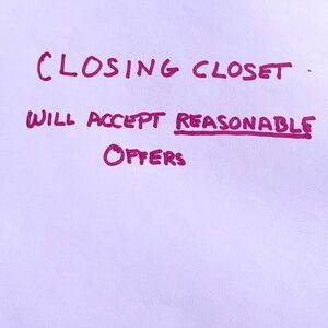 Pink Handwritten Sign